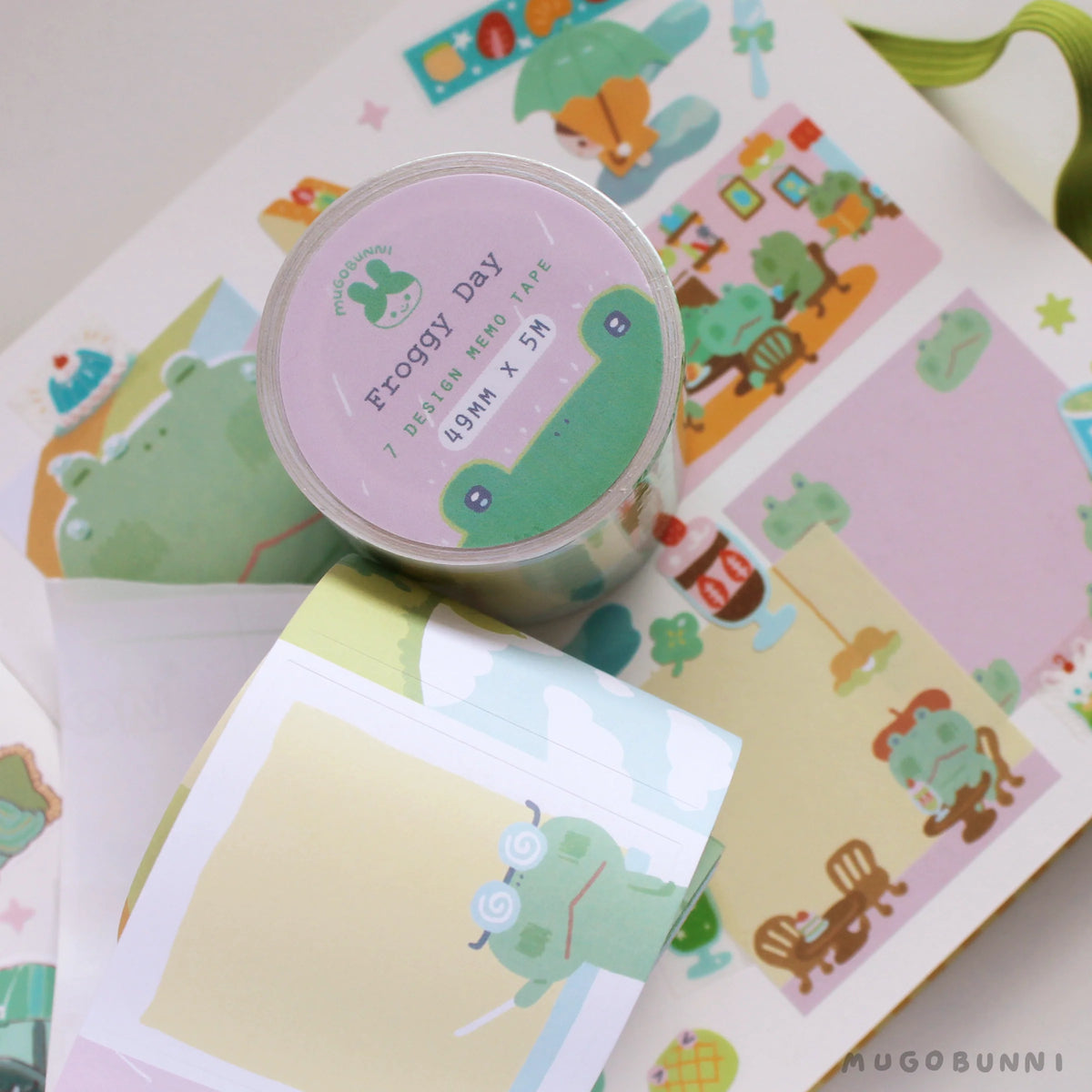 Froggy Day Memo Tape