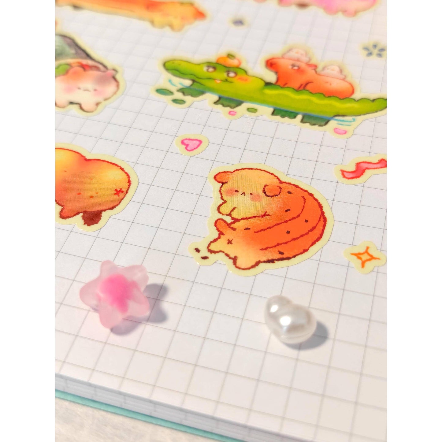 Glossy Long Friends Vinyl Sticker Sheet