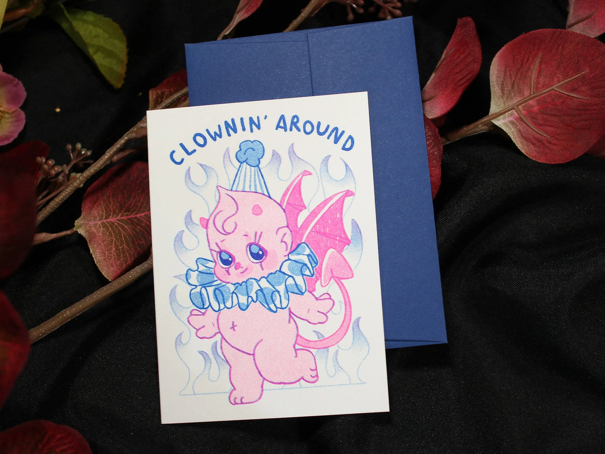 Clownin' Around Greeting Card