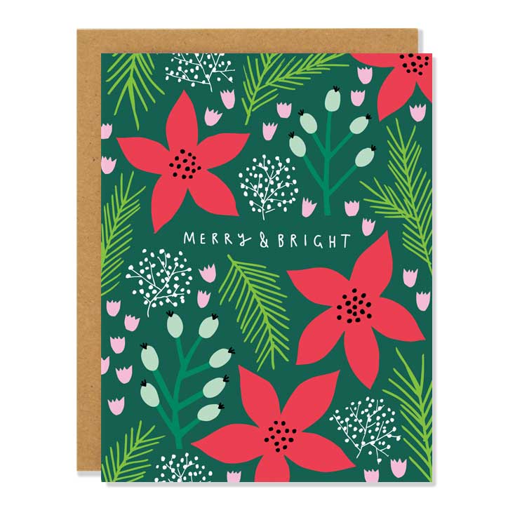 Poinsettias Card Set