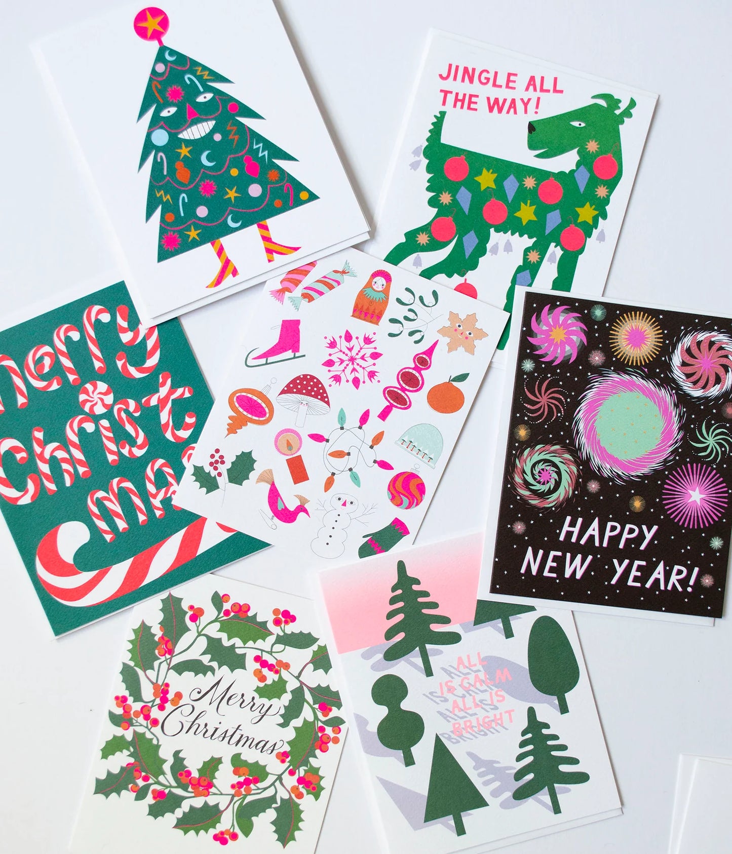 All is Calm, All is Bright Holiday Greeting Card
