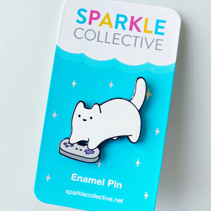 Video Game Baby Cat Enamel Pin