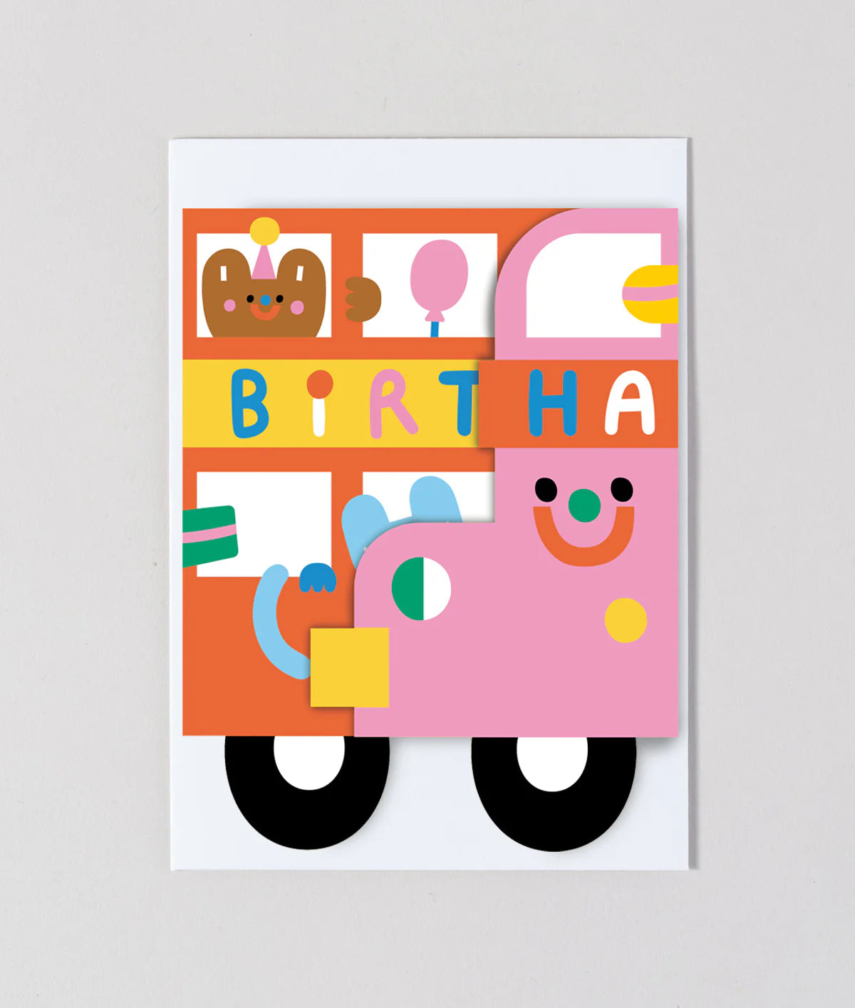 Bus Fold Out Greeting Card