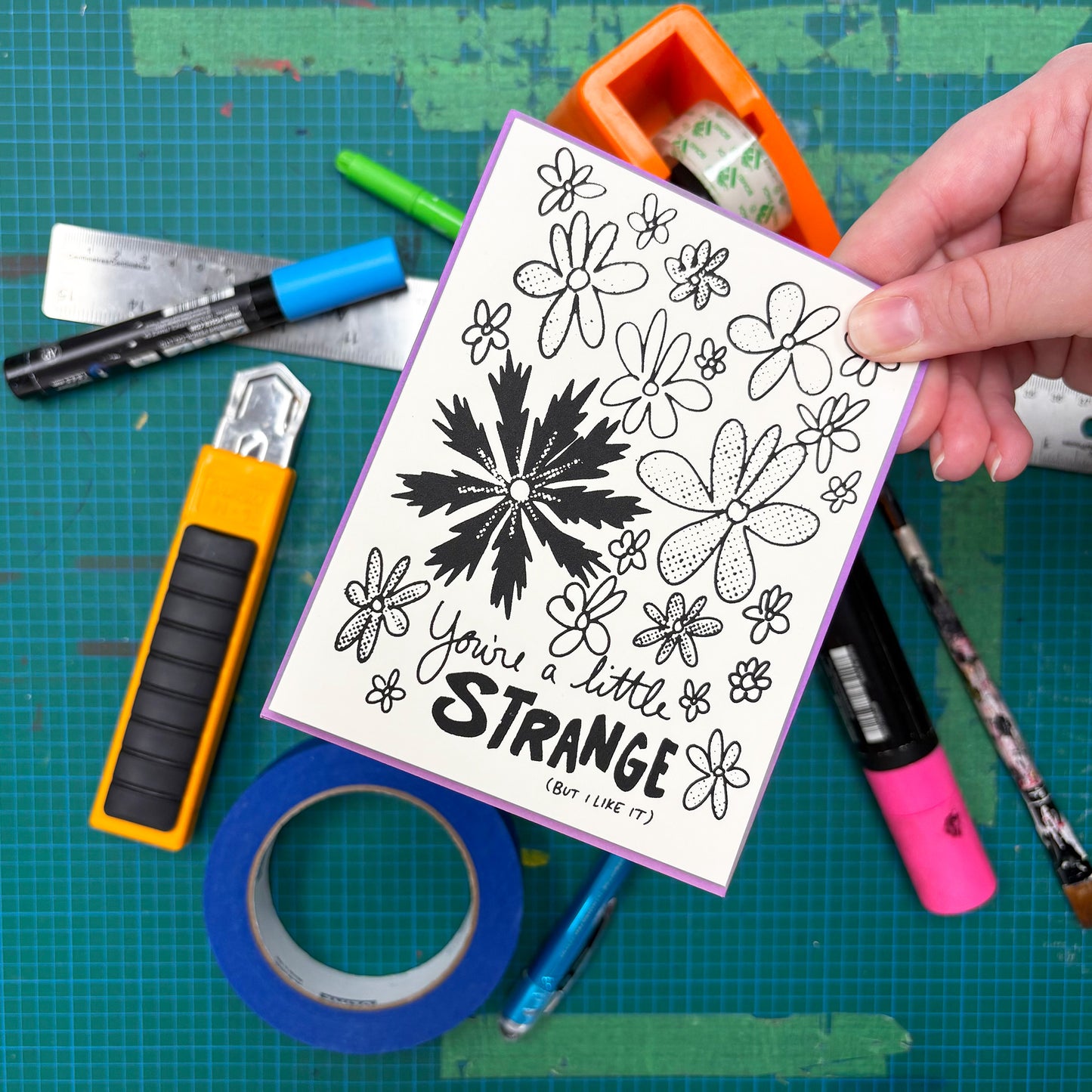 You're A Little Strange (But I like it) Greeting Card