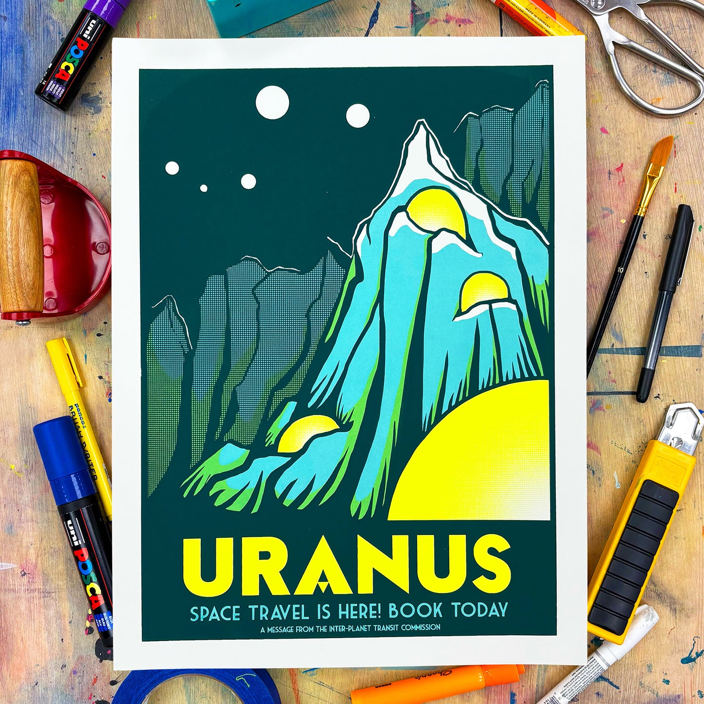 Uranus Screen Print