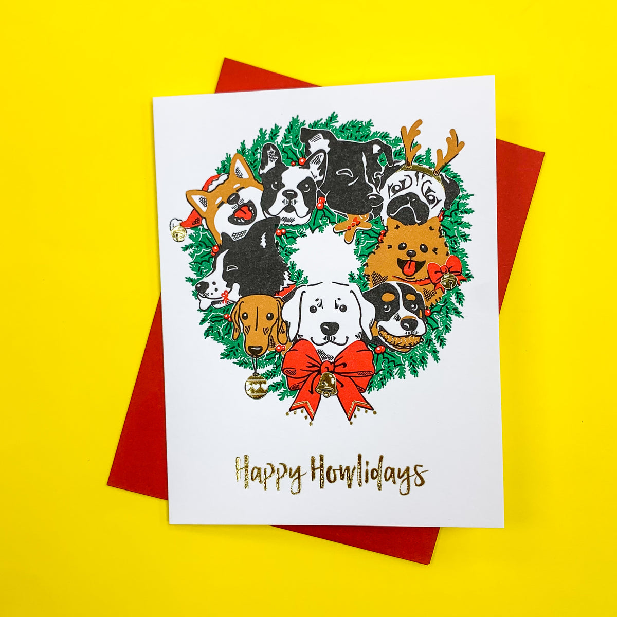 Happy Howlidays Greeting Card
