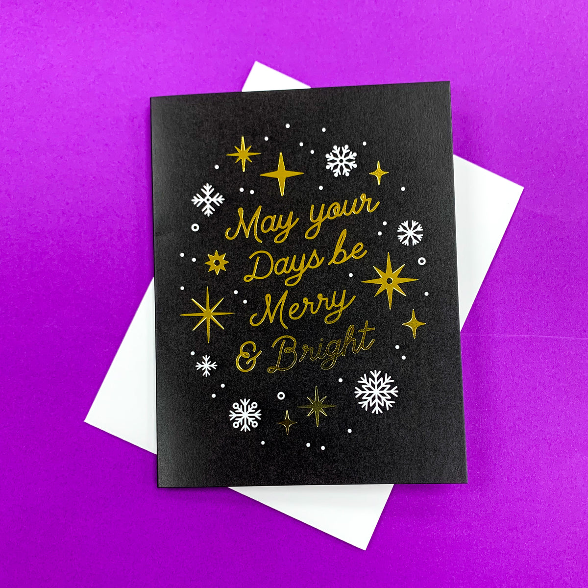 Merry and Bright Holiday Greeting Card