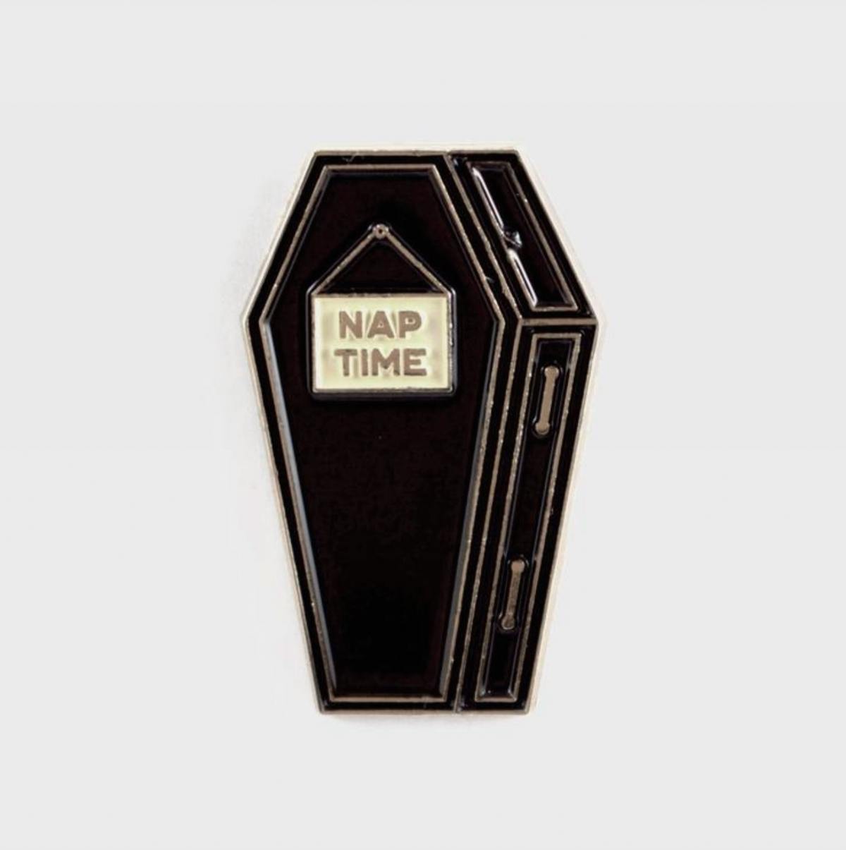 Nap Time Coffin Pin