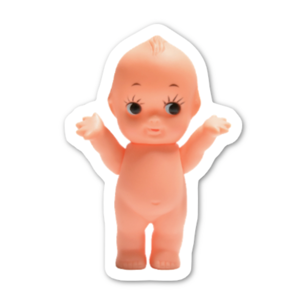 Vintage Creepy Baby Doll Sticker