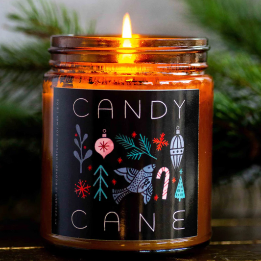 Candy Cane Natural Soy Candle