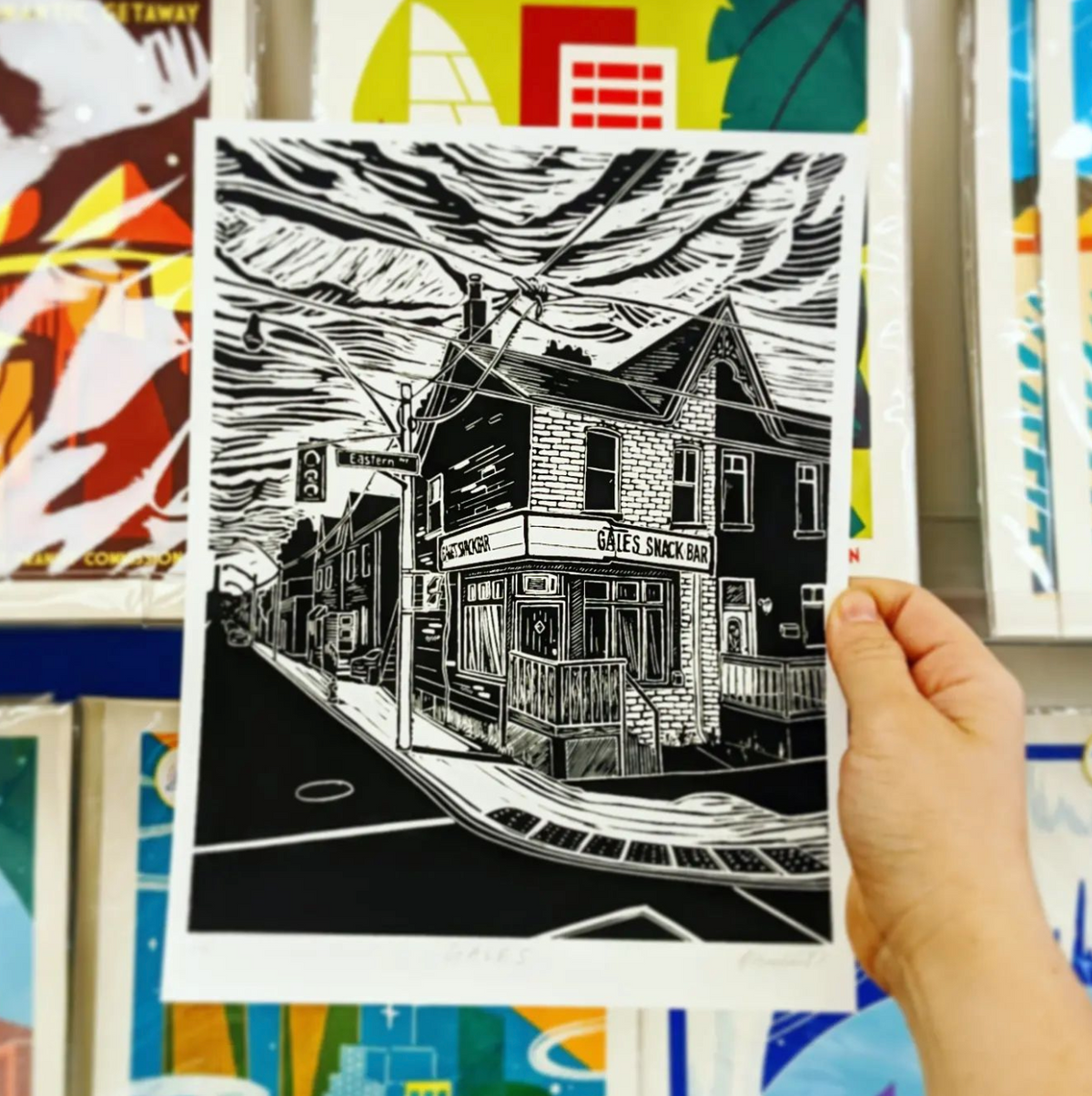 Gales Snack Bar Screenprint