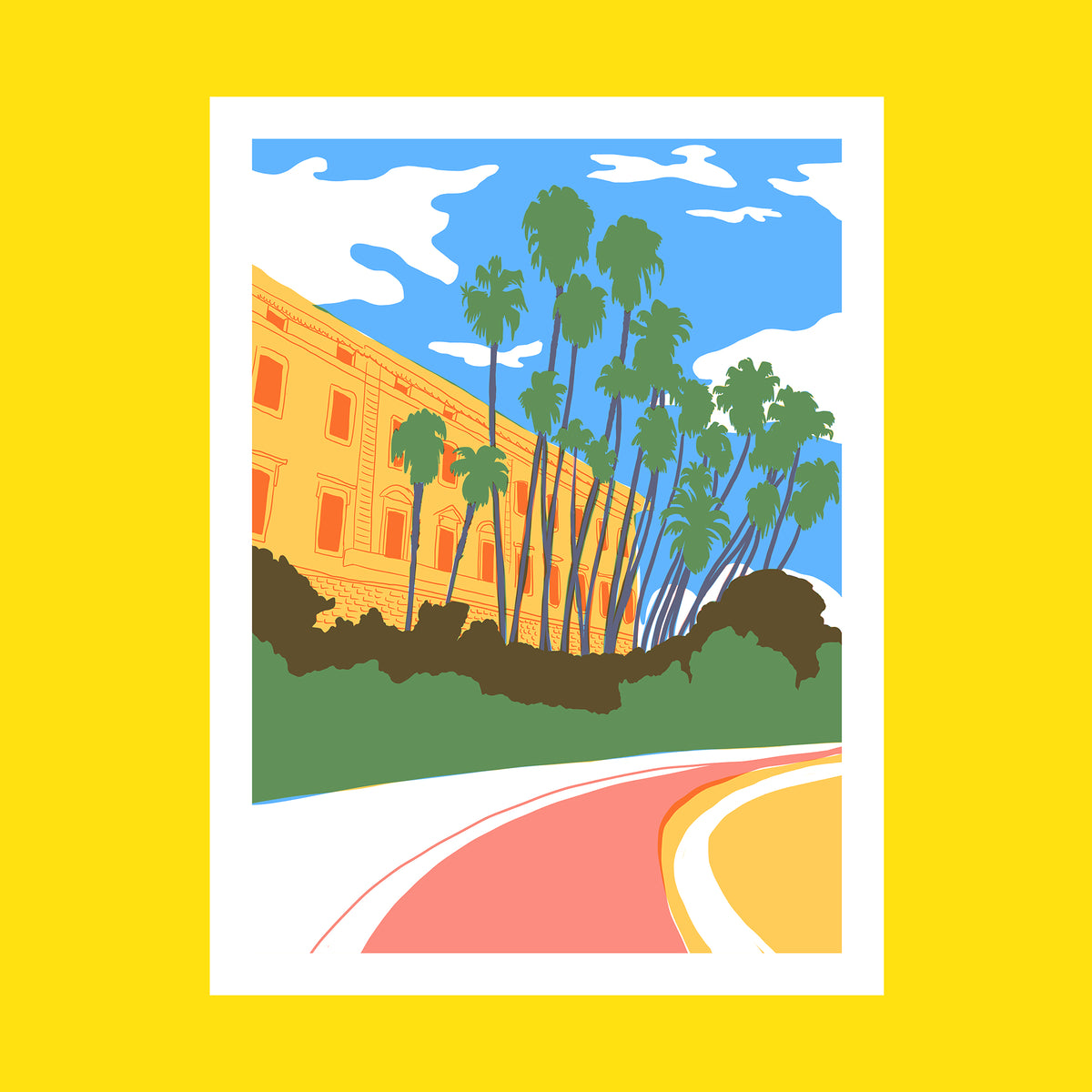 Malaga I Screen Print