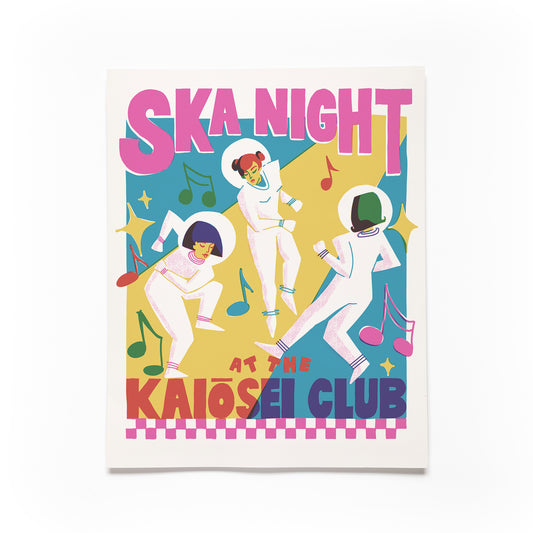 Ska Night at the Kaiosei Club Screen Printed Poster