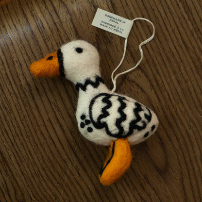 Fowl Felted Wool Ornament