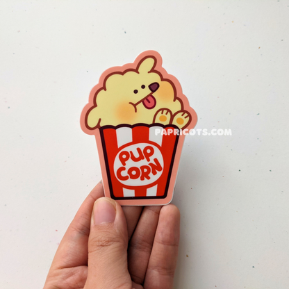 Pupcorn Vinyl Sticker