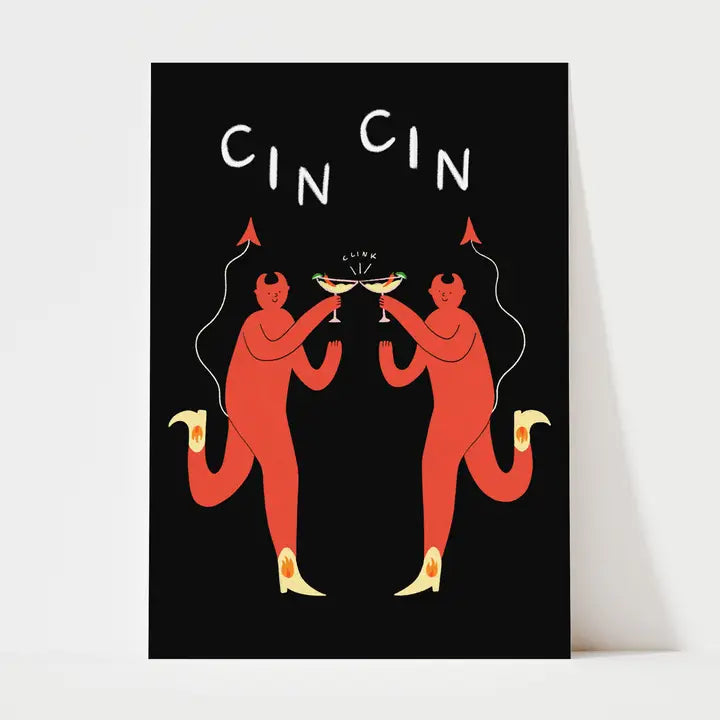 Devil Cin Cin Margherita Art Print