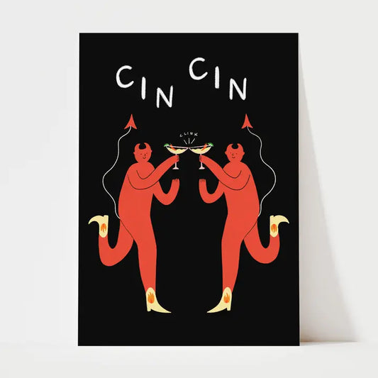 Devil Cin Cin Margherita Art Print