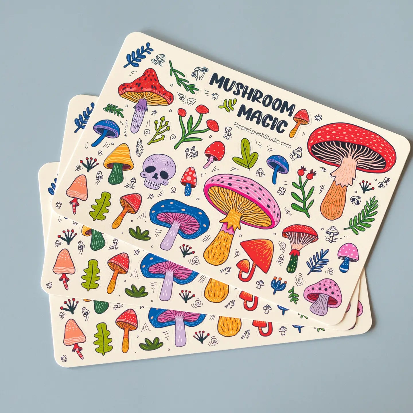 Mushrooms Sticker Sheet