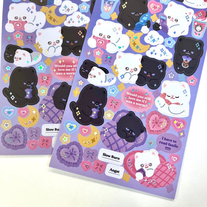 Kitty Sleepover - Sticker Sheet