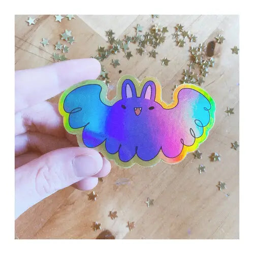 Holographic Bat Sticker