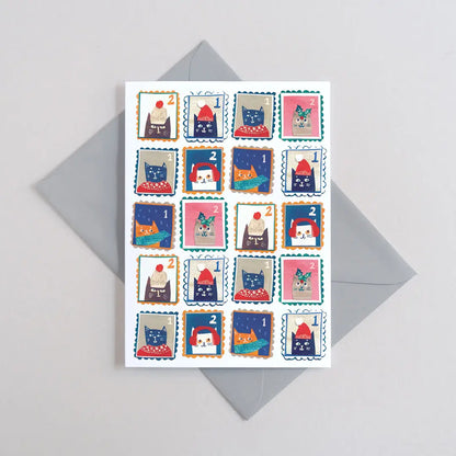 Stamp Collection Greeting Card