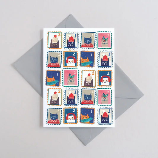Stamp Collection Greeting Card