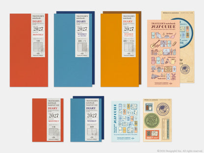 TRAVELER'S notebook Refill 2027 Monthly (Regular Size)