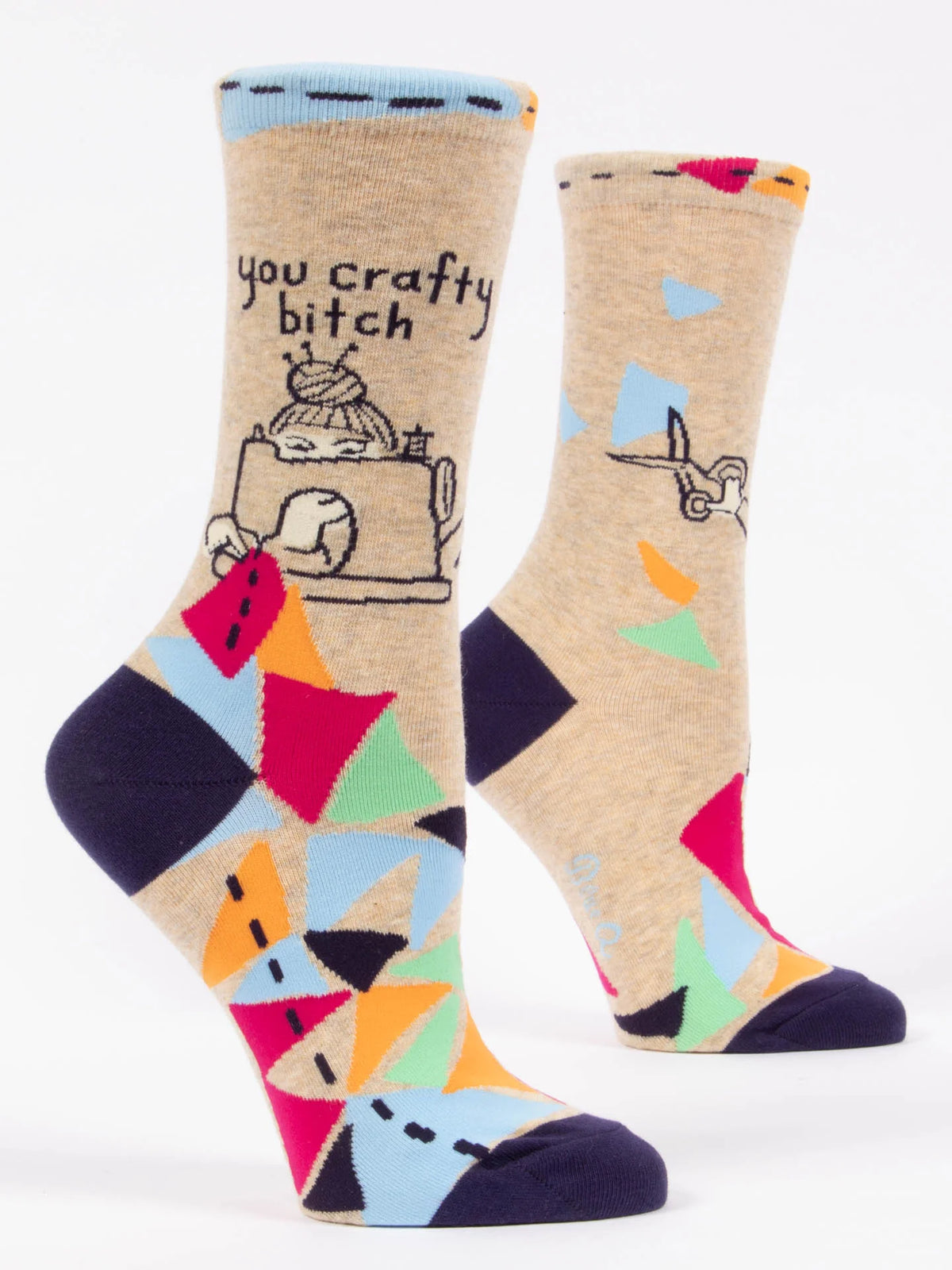 You Crafty Bitch Crew Socks - W