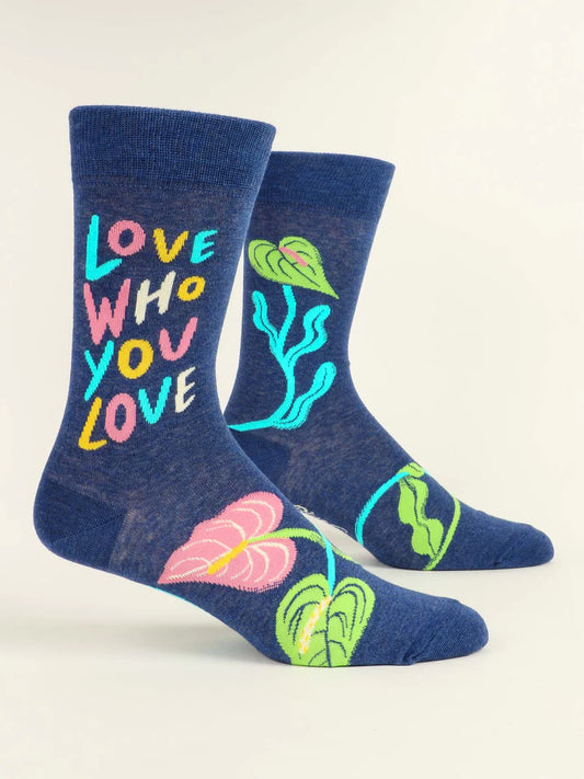 Love Who You Love Crew Socks - M