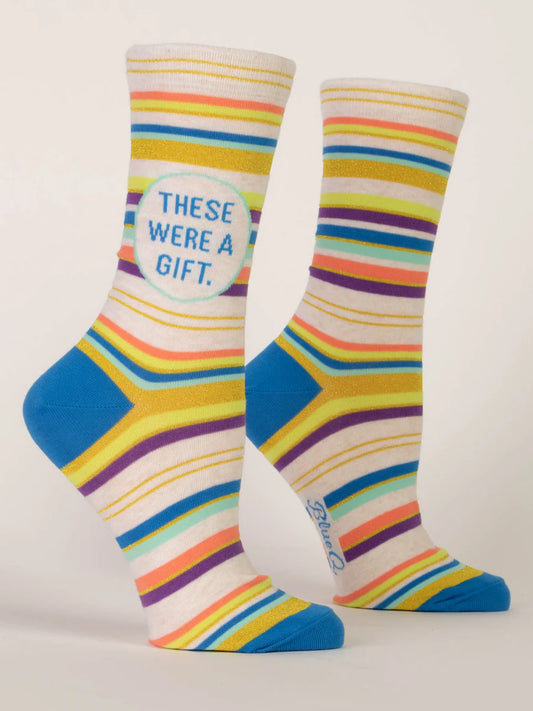 These Were A Gift Crew Socks - W