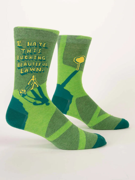 I Hate This Fucking Beautiful Lawn Crew Socks - M