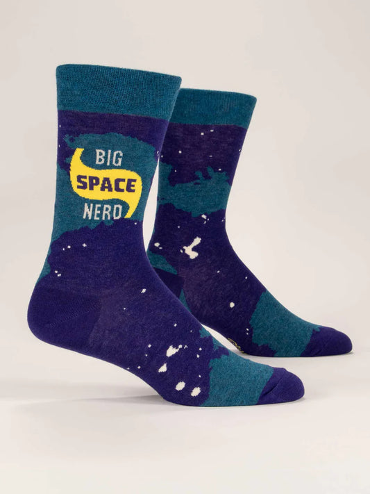 Big Space Nerd Crew Socks - M