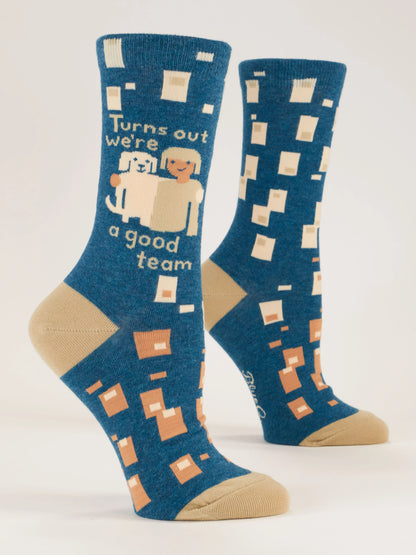 We're A Good Team Crew Socks - W
