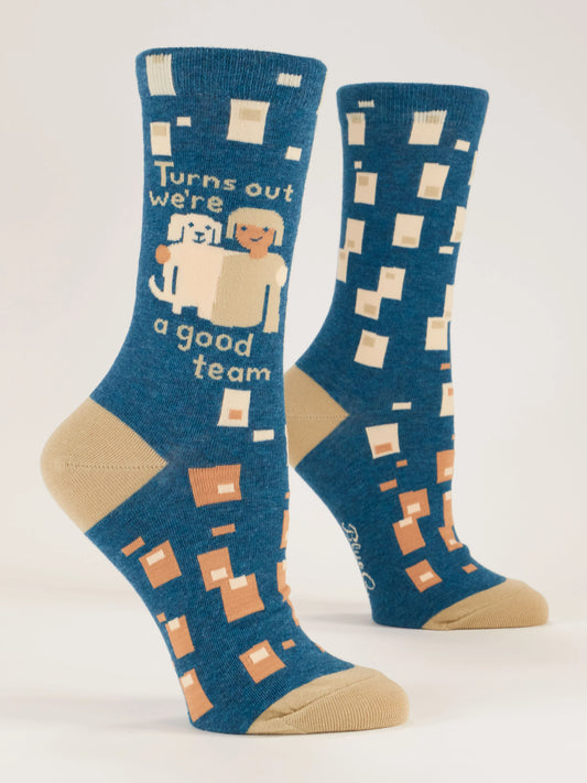 We're A Good Team Crew Socks - W