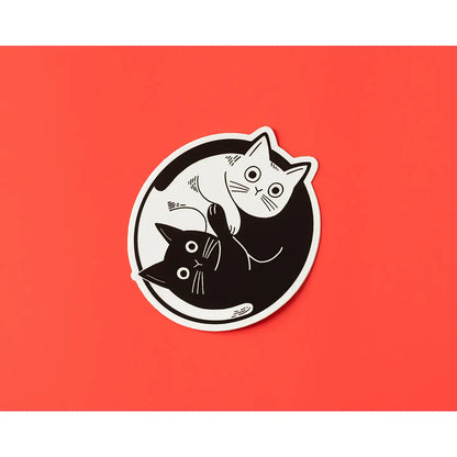 Yin Yang Cats Magnet