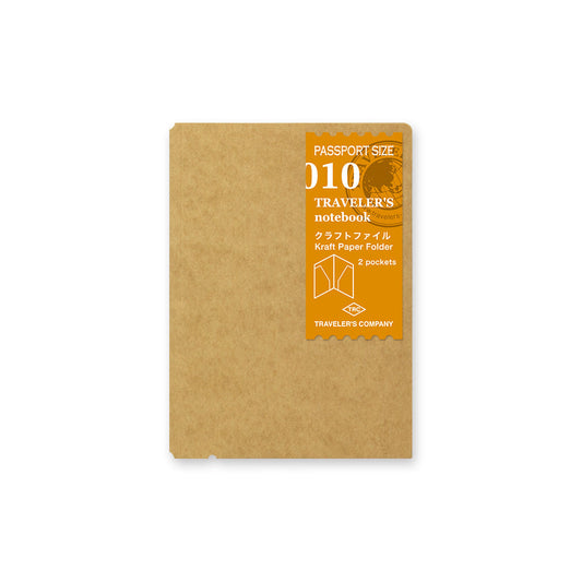TRAVELER'S notebook 010 Kraft Paper Folder (Passport Size)