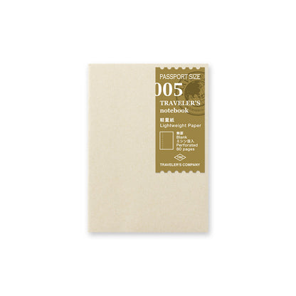 TRAVELER'S notebook 005 Lightweight Paper Notebook (Passport Size)