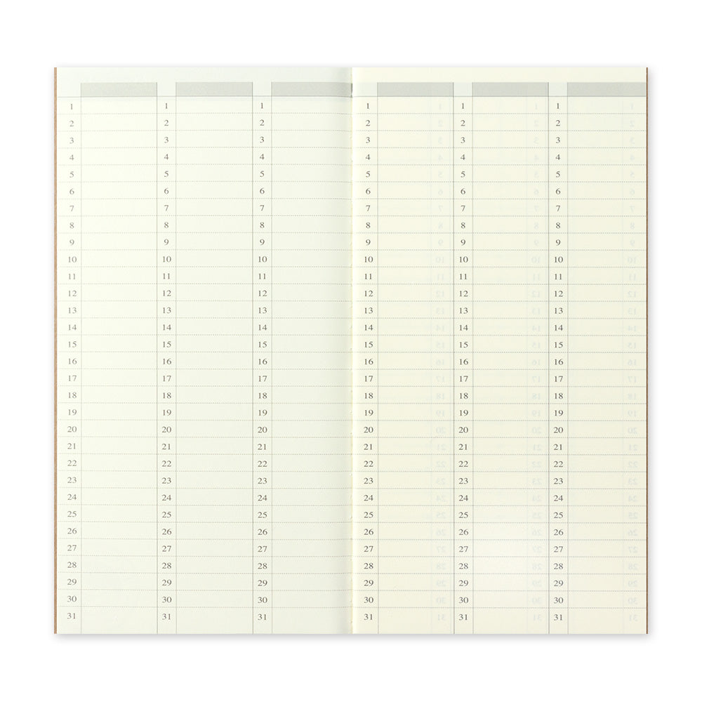 TRAVELER'S notebook 018 Free Diary (Weekly Vertical)