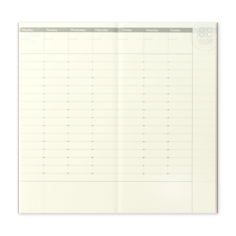 TRAVELER'S notebook 018 Free Diary (Weekly Vertical)