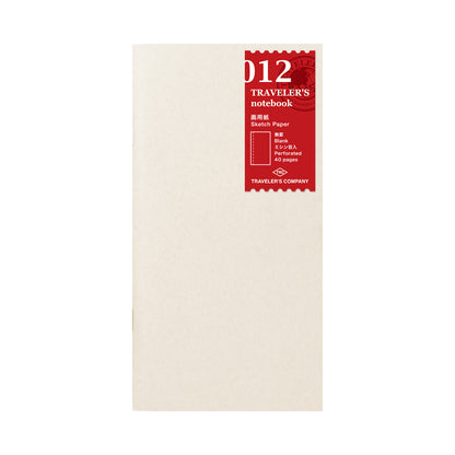 TRAVELER'S notebook 012 Sketch Paper Notebook