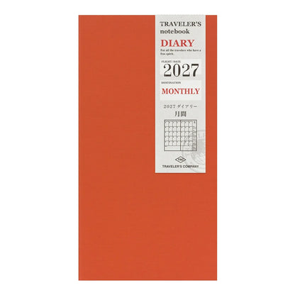 TRAVELER'S notebook Refill 2027 Monthly (Regular Size)