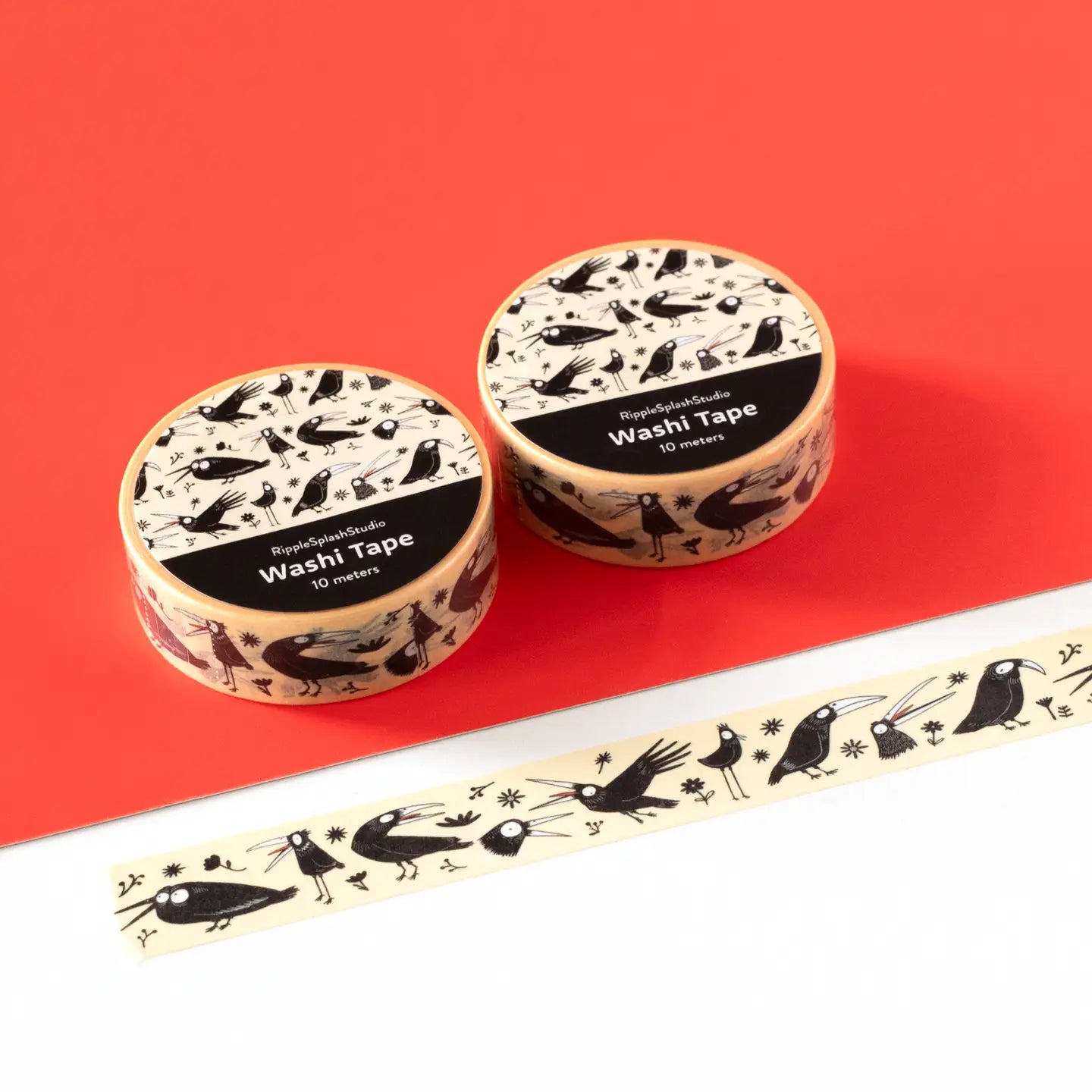 Crow Pattern Washi Tape