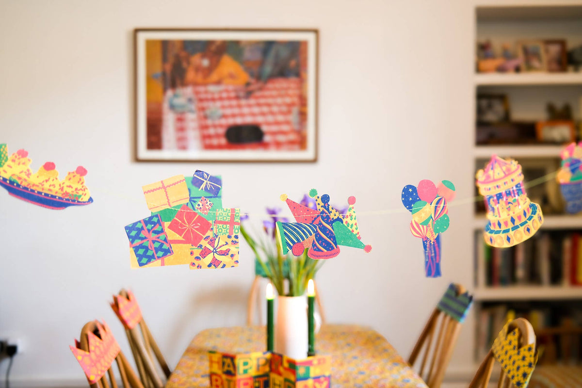 Birthday Party Sewn Garland