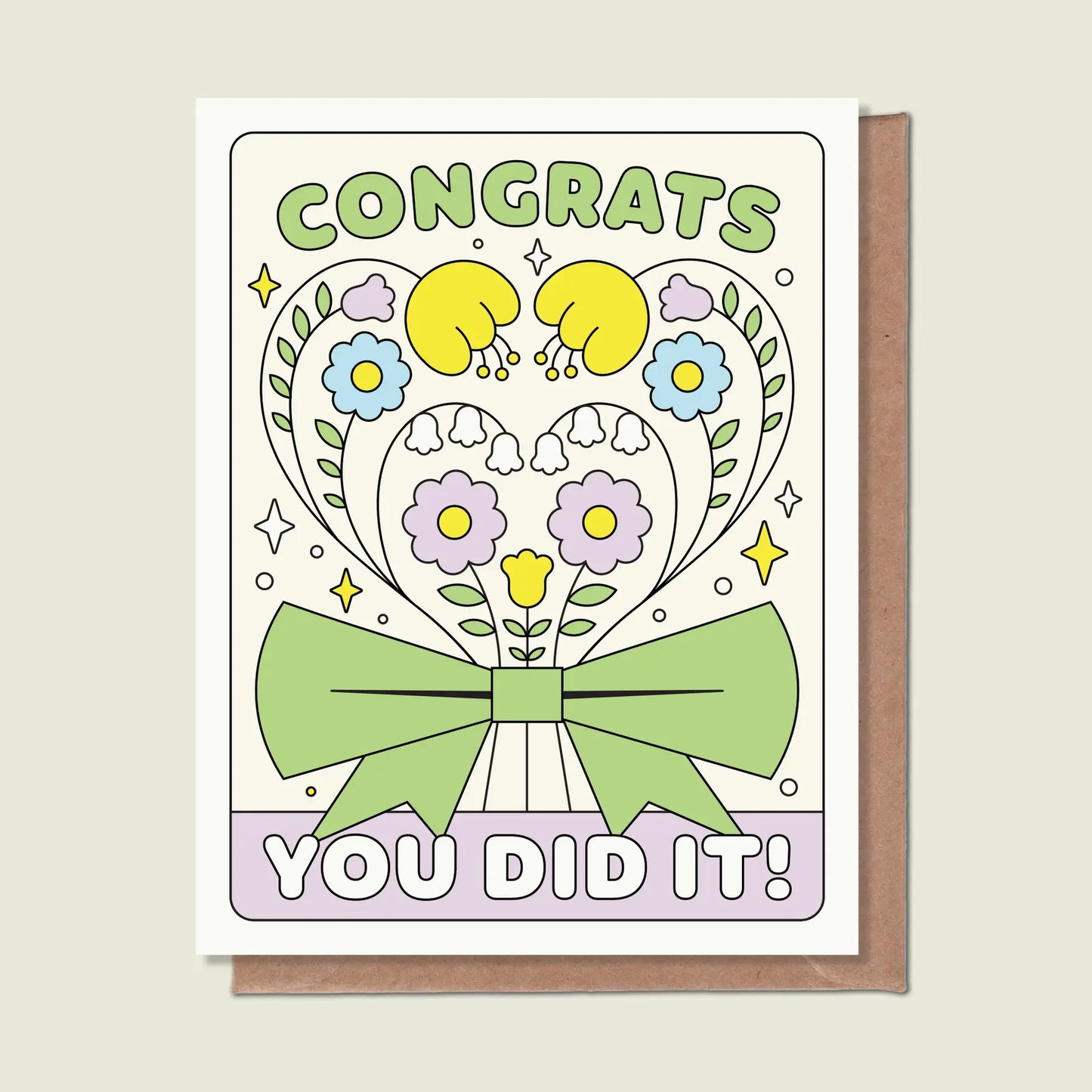Congrats, You Did It Greeting Card