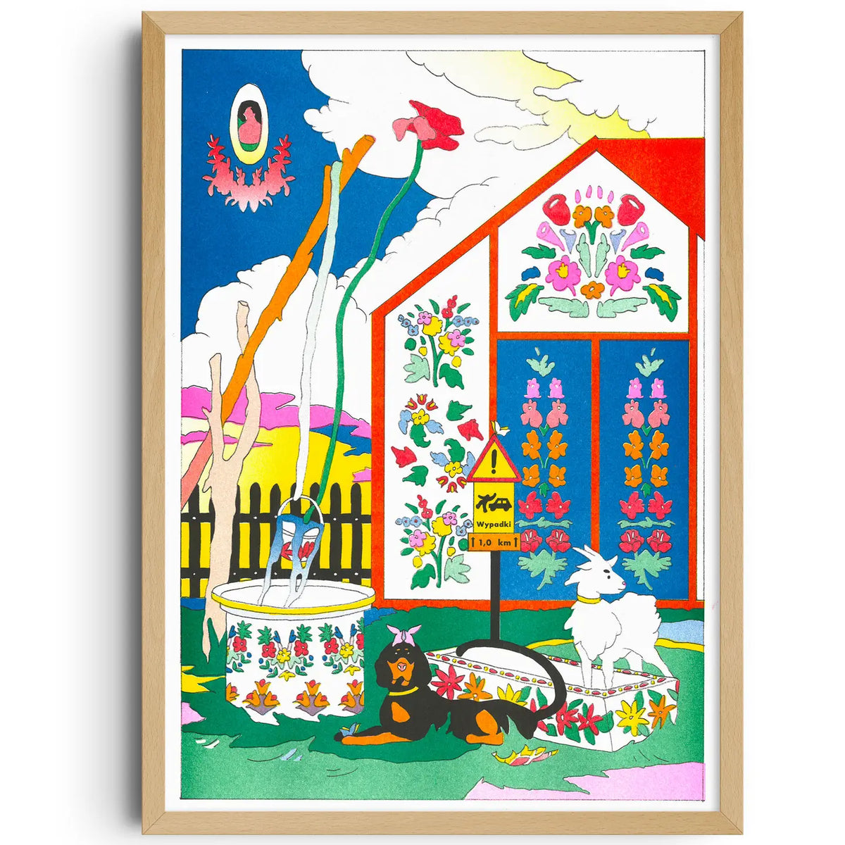 Nowhere in Poland by Abwu Risograph A3 Print
