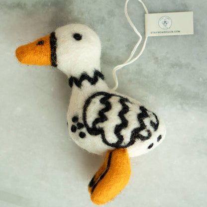Fowl Felted Wool Ornament