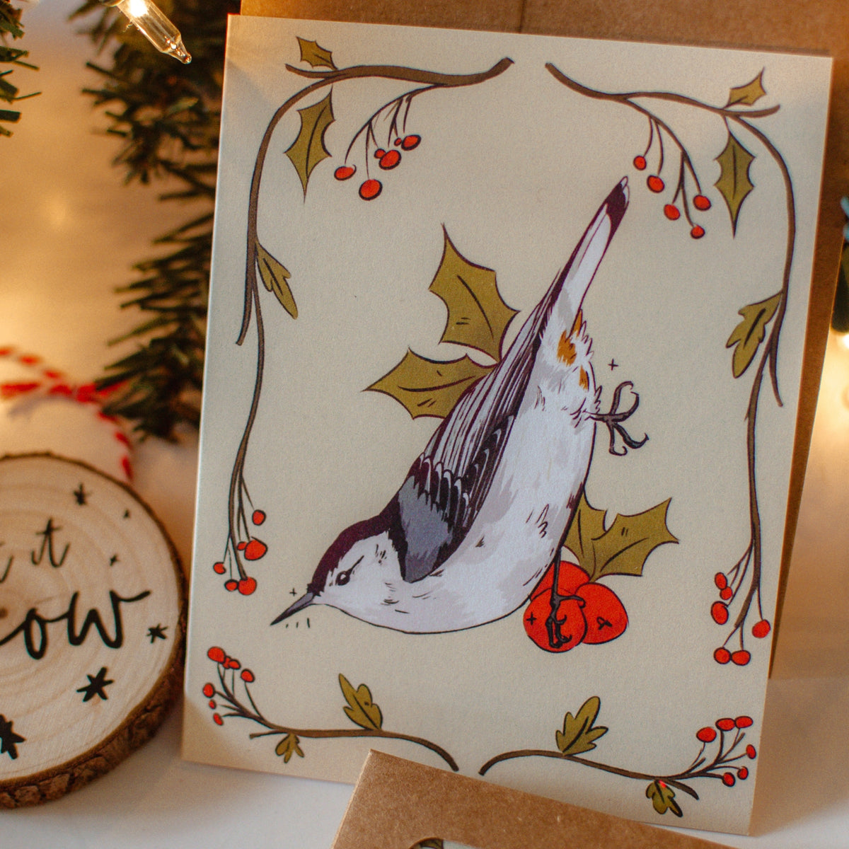 Nuthatch Boxed Christmas Card Set