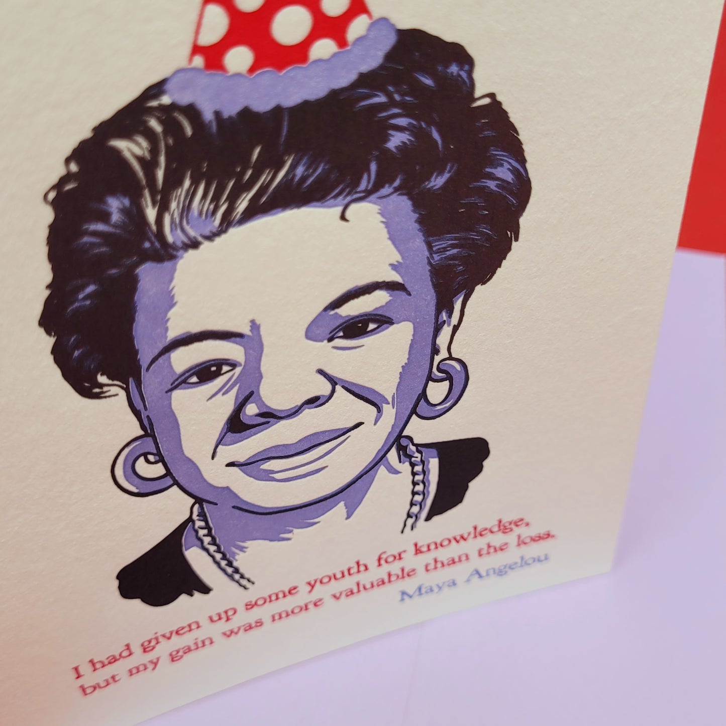 Maya Angelou Birthday Greeting Card