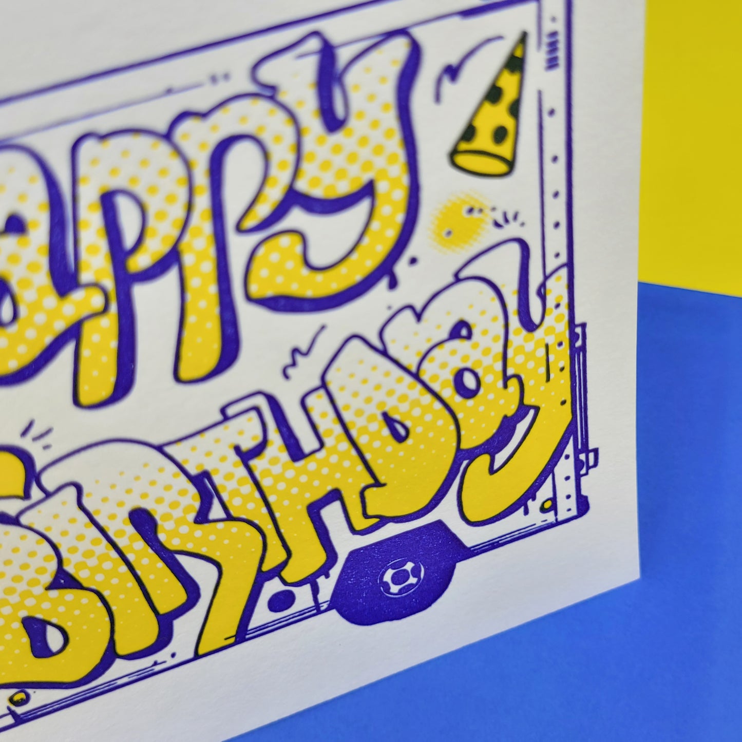 Graffiti Birthday Truck Greeting Card