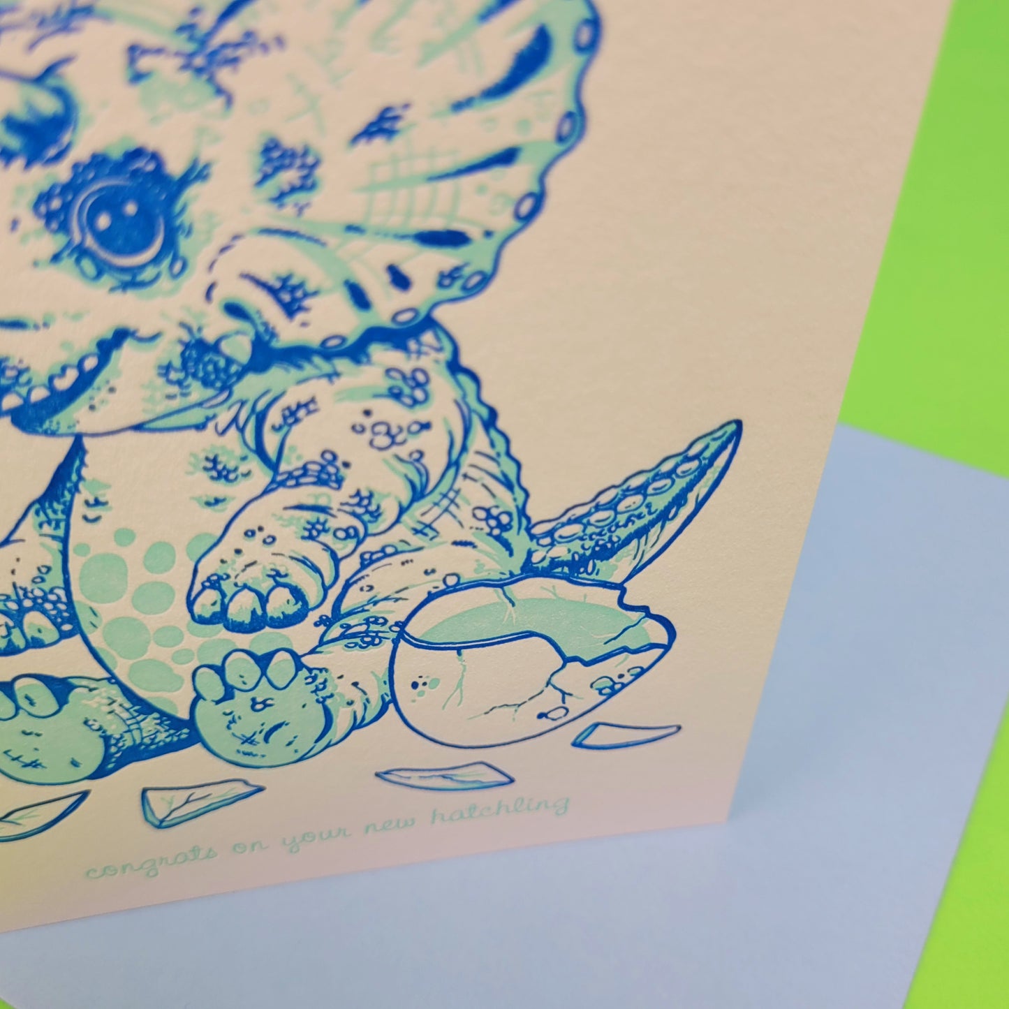 Baby Triceratops Greeting Card